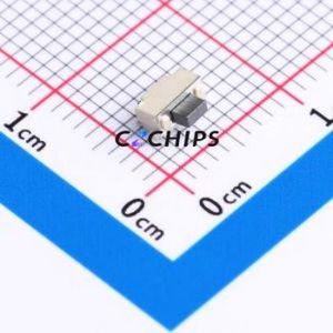 HX TS24CA 160gf Tactile Switch SMD Switch Single Pole Single Throw Square Button 1.6N Horizontal Mount - Product Image 1