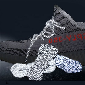 Lacets de chaussures en polyester réfléchissants ronds épais personnalisés OLIAN lacets de sécurité pour baskets chaussures de course athlétiques - Product Image 6