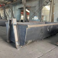 Conteneur de gestion des déchets de 30 yards, bac de recyclage empilable à crochet, conteneur personnalisé Roll-on/Roll-off