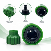 Raccord rapide pour tuyau d'arrosage 3/8, 8/11 mm, en ABS, pour irrigation, lavage de voiture et pistolet à eau
