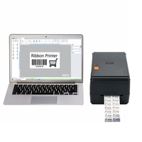 Pour Hoin 4 pouces 300dpi imprimante d'étiquettes à transfert thermique direct HQ490 Pro USB/Bluetooth Interface autocollant code à barres impression Stock