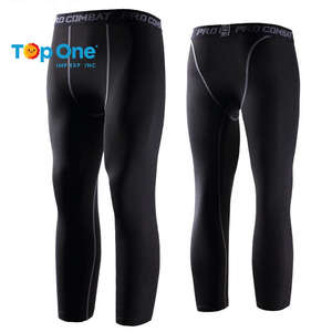 Top One Training High Elastic Men Medias deportivas Pantalones Fitness Running Leggings Pantalones de compresión de secado rápido hechos de poliéster - Product Image 4