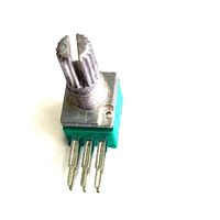 Potentiomètre rotatif à film de carbone Terwin, double canal, horizontal, moleté et à axe en D, 9 mm, prix usine