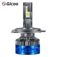 GICOO F8 140W CSP LED 6000K Super Lumineux 20000LM 12V Alliage d'aluminium Adaptation universelle Phares de voiture Hilux/Prius 9005 9006 9012