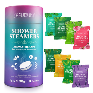 사용자 정의 개인 휴식 스트레스 완화 홈 스파 샤워 정제 여성 샤워 폭탄 아로마 테라피 샤워 증기선 - Product Image 2