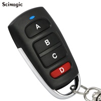 Télécommande universelle pour porte de garage à code fixe 433 MHz, émetteur portable, étanche