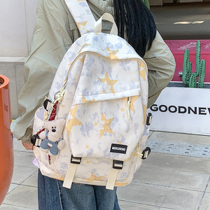 Mochila coreana ligera de gran capacidad, sencilla, versátil, fresca y limpia, con múltiples compartimentos. - Product Image 2