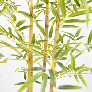 <span class=keywords><strong>Bambou</strong></span> artificiel en plastique d'arbre de plante de <span class=keywords><strong>bambou</strong></span> <span class=keywords><strong>vert</strong></span> de décoration à la maison réaliste avec le pot - Product Image 2