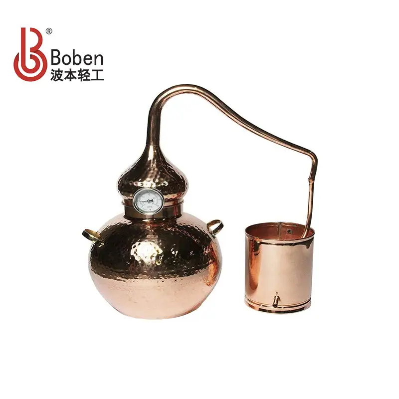 Low Price Customized Home Use Mini Copper Pot Still Moonshine Alcohol Distiller