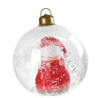 Fournisseur d'usine, ballon gonflable à motif de Grinch, bonhomme de neige, Père Noël, sapin de Noël, lumière LED, grande taille, ornements de boule de Noël