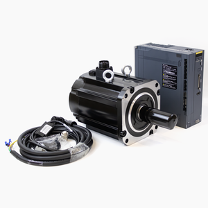 มอเตอร์เซอร์โว AC พร้อมเบรกแบบเอนโค้ดเดอร์ 17 บิต  3 เฟส 380VAC ชุดขับเคลื่อนเซอร์โวแบบพัลส์ 7.5kW 48N.m 1500rpm คุณสมบัติกันน้ำ - Product Image 2