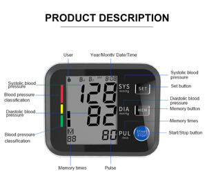 Aparelho <span class=keywords><strong>digital</strong></span> de pressão sanguínea, <span class=keywords><strong>monitor</strong></span> <span class=keywords><strong>ce</strong></span> iso, aprovação bp, máquina de verificação da pressão arterial para hospital - Product Image 4