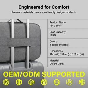 Tavşan Katlanabilir Köpek Sırt Çantası Büyük Kapasiteli Şık Düz Naylon Düğmeli Çevre Dostu Evcil Hayvan Taşıyıcısı Köpekler için Dışarı Çıkarmak İçin Taşınabilir - Product Image 5