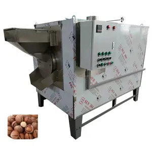 Hot sale good quality low price peanut roaster gas shea nuts rice powder gas roasting machine
