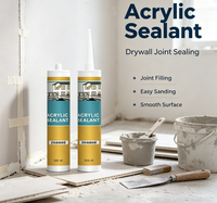 Scellant acrylique de qualité industrielle 300 ml, couleur personnalisée |   Imperméable, pour les espaces entre les plafonds et les lignes décoratives en bois