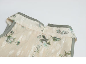 Vestido playero de Chifón con hombros descubiertos para verano, estampado Floral, estilo <span class=keywords><strong>japon</strong></span>és, <span class=keywords><strong>Bali</strong></span> - Product Image 4