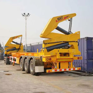 رافعة جانبية طراز Sinotruk HOWO 400 حصان 37 طن 20 قدم رافعة شاحنات نقل حاويات مركبات - Product Image 1