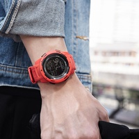 SMAEL 8105 Nuevo Modelo de Reloj Deportivo Digital Electrónico para Hombre con Cronómetro, Alarma, Resistente al Agua 5ATM, Cronógrafo Luminoso