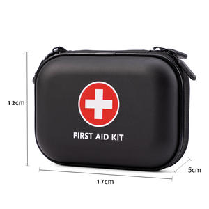 Botiquín de primeros auxilios pequeño portátil, botiquines médicos compactos con compartimentos, estuche de EVA para coche, hogar, exteriores, deportes, camping, Hiki - Product Image 5
