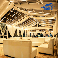 Jiada - Alliage d'aluminium de haute qualité, PVC, verre, extérieur, toutes saisons, toit transparent modulaire simple, triangle, résistant à la neige, salons professionnels