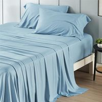 Juego de Funda Nórdica de 4 Piezas King Size para Boda, Moderno, de Fibra de Bambú y Rayón Orgánico, Refrescante, Tejido Puro, Transpirable, Suave, Lujoso y Sedoso, Tipo Hotel