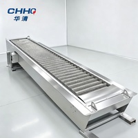 Grille de filtration rotative mécanique stable en acier inoxydable avec système d'élimination automatique des débris