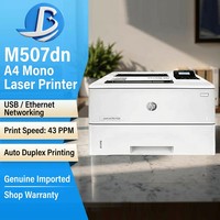 Printer Laser Monokrom Cepat Hp LaserJet Enterprise M507dn Baru, Siap Jaringan, Duplex Otomatis, 43-50ppm, Untuk Kantor & Bisnis