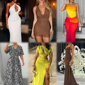 Liquidación de Vestidos Casuales Ajustados para Mujer a Precio Bajo, Venta al Por Mayor de Fábrica, Estilos Variados - Product Image 5