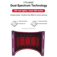 Fitkang Oem Logo personnalisé 660nm 850nm Capsule de sauna spa Appareil de beauté à domicile Lumière rouge Mini cabine de sauna 1 zone Mini dôme de sauna
