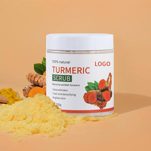 Gommage corporel au curcuma pour éclaircir la peau, éliminateur de peaux mortes pour les pieds, marque privée, vente en gros - Product Image 2