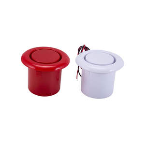 Alarme sonore filaire personnalisée 12V blanc rouge 108 décibels simple/tonalité six tonalités en ABS matériau piézo sirène - Product Image 2