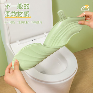Eva Toilet Seat Cover Thickened Waterproof Portable For All Seasons Adhesive Design - Product Image 1