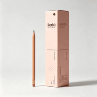 Offres Spéciales : Boîtes d'emballage en tube de papier kraft personnalisées avec gaufrage et pelliculage mat, en matériaux recyclés pour eye-liner et rouge à lèvres