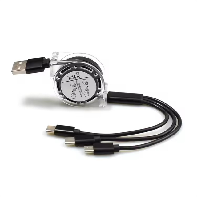 Hot Selling 3 in 1 Braided Data Wired TPE Fast Charging Cable Pure Copper Mobile Cable for Corporate