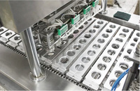 Machine automatique de remplissage de capsules de café en plastique, machine de scellage de couvercles de tasses en aluminium