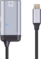 Nouveau Hub USB 3-en-1 60Hz avec Câble Mini DP VGA Femelle Type-C vers RJ45 1000M PD100W et Extension de Données Type-C 2.0 Connecteur HDTV - Offre Spéciale