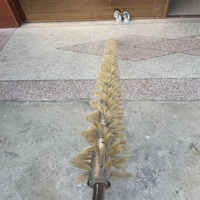 Rouleau brosse spiralé rotatif industriel pour machine à carder et nettoyage de la poussière sur bande transporteuse