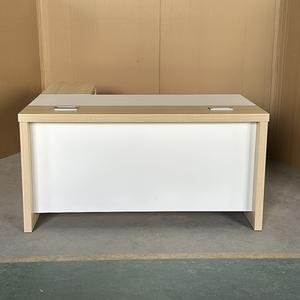 Fábrica personalizada pequeña personal individual espacio de trabajo estación de trabajo computadora escritorio Oficina arte clásico mesa de escritura de madera con gabinete - Product Image 4