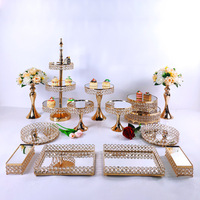 Décorations de fête mariage occidental Dessert Table Buffet gâteau Dessert support présentoir gâteau support pièce maîtresse gâteau support ensemble
