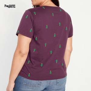 Servicio OEM al por mayor: Camiseta deportiva de lona blanca con cuello en V para mujer, transpirable, de secado rápido, sublimable, en blanco, de Pakistán. - Product Image 5