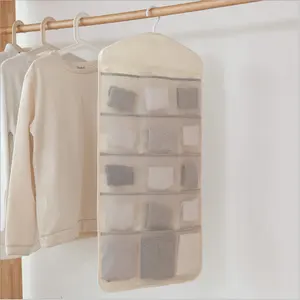 60 cm 120 cm draht mesh Suppliers-2020 Door kleiderschrank Hanging Sundries Storage Bag Organizer With 35 Large Mesh Pockets