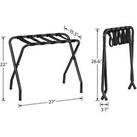 Support de bagages pliable en gros, compatible dropshipping, support de valise pliable en métal pour chambre d'hôtes, hôtel, chambre à coucher, placard