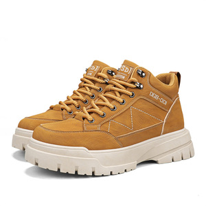 Bottes montantes tendance pour hommes, résistantes à l'usure, à semelle épaisse et antidérapante, idéales pour l'extérieur - Product Image 2