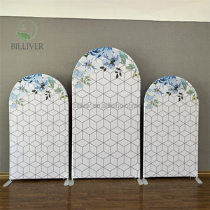 Alta calidad 3 * 6FT aluminio Chiara MARCO DE Metal arco Feliz cumpleaños cubre lindo cielo foto telón de fondo boda evento escenario Decoración - Product Image 1
