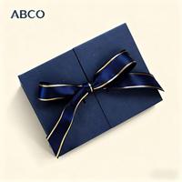 Vente en gros de haute qualité Ensemble magnétique blanc et bleu Boîte cadeau bon marché Emballage en carton Boîtes cadeau magnétiques pliantes en papier