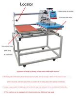 Automatic 40*60 Up-sliding air Pressure Double Station Heat Transfer Press Clothing Collar Label Heat Press Machines