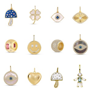Custom Jewelry Gold Plated Brass <strong>Necklace</strong> Add Charm Pendant Holder Clasp Chain Zircon Bead <strong>Y</strong> <strong>Necklace</strong> Women - Product Image 4