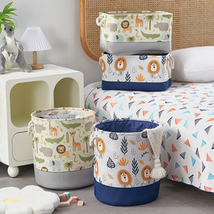 Cesta de Almacenamiento Plegable de Lona Cedar Space para Juguetes de Niños, <span class=keywords><strong>Ropa</strong></span> <span class=keywords><strong>Sucia</strong></span>, Cesto de Lavandería Multifuncional, <span class=keywords><strong>Bolsa</strong></span> Desmontable para Armario - Product Image 4