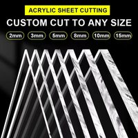 Hot Sale 100% Virgin PMMA Acrylic Sheet Custom Printed Clear Shatterproof Plexiglass 2mm 3mm 4mm Cast Acrylic Plastic Crafts