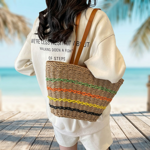 Nouveau sac à main en crochet tendance pour femme avec imprimés animaliers, design épaule à empiècements et fermeture à glissière et fermoir - Product Image 3